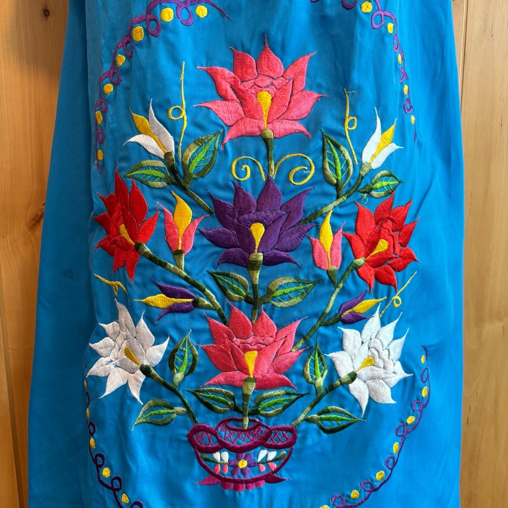Colorful Embroidered Dress - Picture 3 of 10